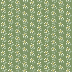 EQP Patchworkstof - Dandelion - Emerald green